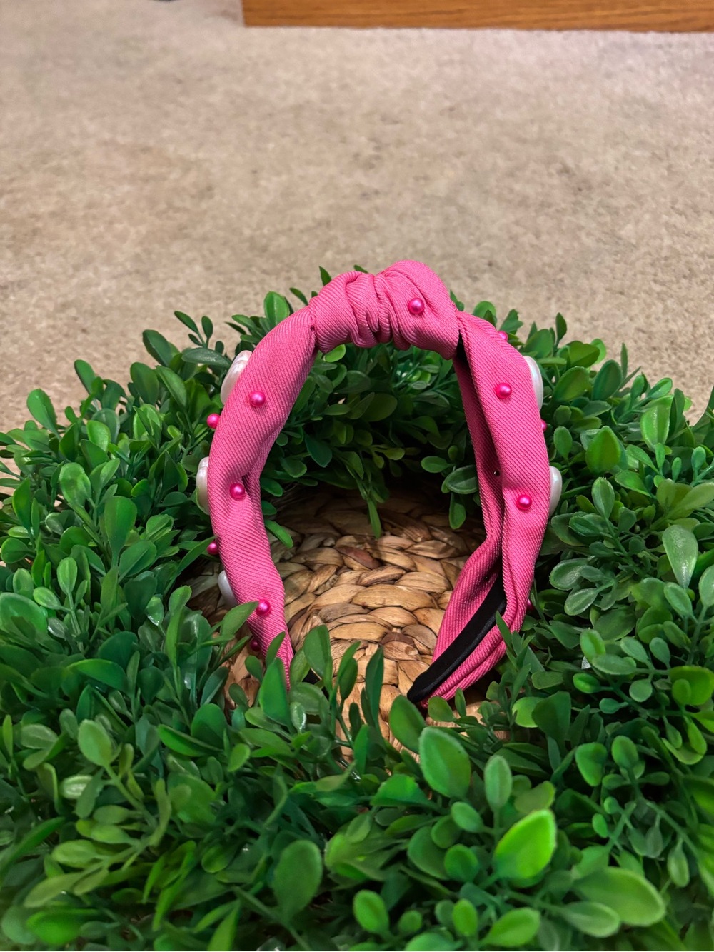 NWT Pink Heart Headband